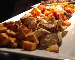 root vegetable display